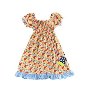 🆕 Kickee Pants Bamboo Frisbee Citrus Smock Dress